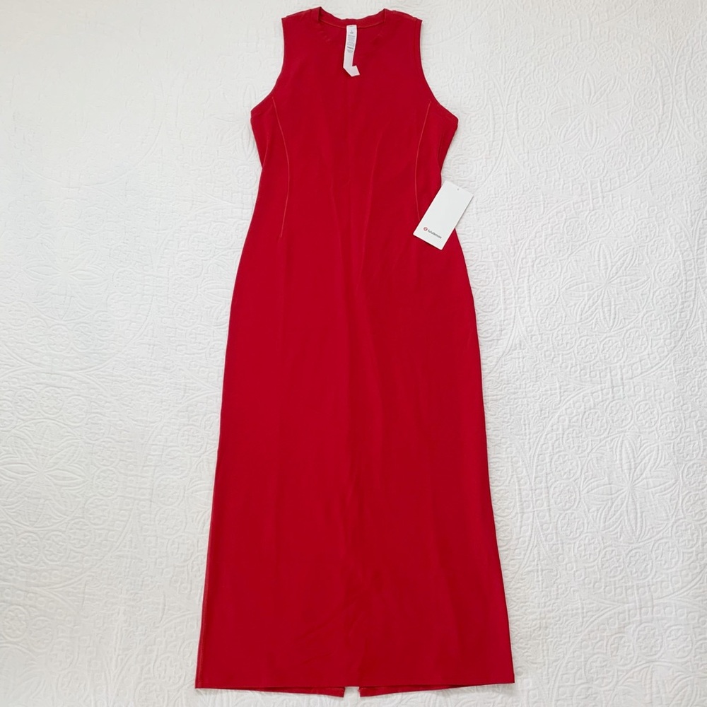 Lululemon‎ All Aligned Midi Dress, Dark Red
